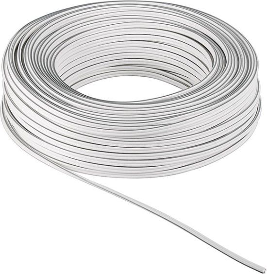 Goobay Luidsprekerkabel CCA 2 x 2,5mm2 - Wit - 50 meter