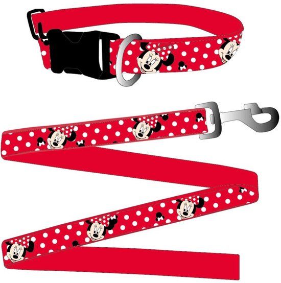 4KidsOnly Minnie Mouse Hondenriem 2 delig - M