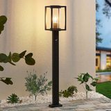 Lucande - Padverlichting, zuillampen - 1licht - Aluminium, glas - H: 100 cm - E27 - antraciet