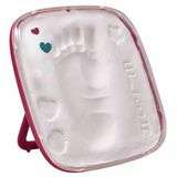Baby Art Hello Baby Voetafdrukset Burgundy Rood