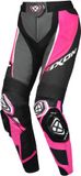 Ixon Vortex 3 PT L Zwart Roze Wit Dames Leren Motorbroek - Broek