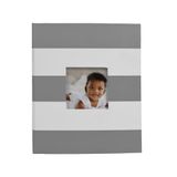 New View Gifts Grijze streep fotoalbum met ingelijste voorkant, geschikt voor 208 foto's 4 "x 6" foto's
