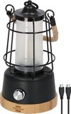 Brennenstuhl Oplaadbare campinglamp CAL 1 AC met henneptouw en bamboevoet (350lm, IP44, brandtijd tot 75h, dimbaar, power bank, instelbare lichtkleur)