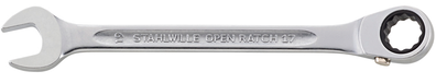 Stahlwille 41170909 17 9 GEWINKELT Clé à cliquet coudée Largeur de clé (métrique) 9 mm