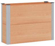 Bac sur pieds Marron 100 x 30 x 72 cm WPC et Aluminium