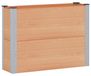 Bac sur pieds Marron 100 x 30 x 72 cm WPC et Aluminium
