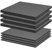 Merkloos Schuimrubberinlegplaten voor gereedschapskisten - Set van 8