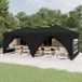 Maison Exclusive - Tente de réception pliable avec parois latérales, noir, 3x6 mètres
