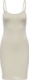 ONLY dames singlet dress live love beige