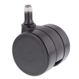 WAGNER 01011861 Draaistoelrol/bureaustoelwielen, design hard, diameter 60 mm, hoogte 65 mm, intervalgeremd, steekpen 11 x 20 mm, draagkracht 50 kg, Made in Germany