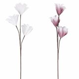 Set Sibilla Set van 12 kunstmatige magnolia van kunststof (PE) H. 104 cm