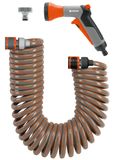 Gardena Set de tuyau en spirale 10 m - Gris
