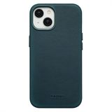 Accezz Vintage Leather Backcover Geschikt voor iPhone 14 - Smokey Green