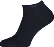 Hugo Boss BOSS enkelsokken (2-pack) - heren sneaker sokken katoen - donkerblauw
