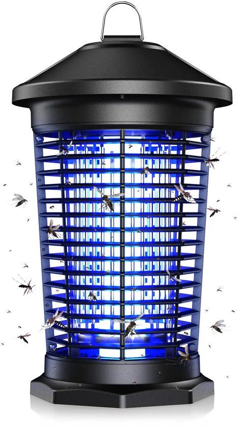 Travelhawk Muggenlamp - Muggenvanger - Muggenlamp voor Binnen, Buiten en Slaapkamer - Anti Muggen - Muggenlamp Camping - Zwart