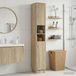 Maison Exclusive - Armoire de salle de bain avec étagères ouvertes, modèle ARNHEM, chêne Sonoma