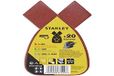 STANLEY STA31029-QZ Quick Fit Schuurvellen voor Black+Decker Muis, Diverse Grit, Pack van 20