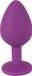 Colorful You2Toys Siliconen Buttplug Sierlijk en Flexibel met Rode Edelsteen Maat M – Paars