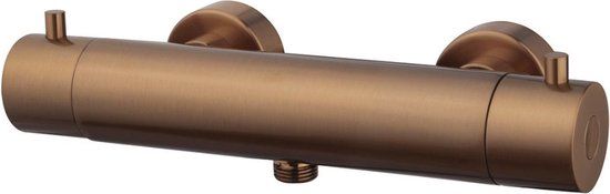 Wiesbaden Thomas Cool Touch Thermostatische Douchekraan - Geborsteld Brons Koper