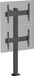 Support TV au sol - convient pour 2 écrans de 40''-65'' - hauteur 175 cm - noir - vissable