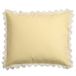 NOUS Living katoenen kussensloop geel - scalloped edge (60x70 cm)
