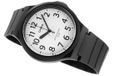 Casio MW-240-7B Heren Polshorloge Kunststof Zwart Wit Analoog Quartz