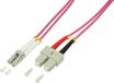 LogiLink LC/SC, 15 m Roze