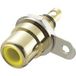 TRU COMPONENTS 719246 Connecteur Cinch, montage vertical Nombre de pôles : 2 Jaune 1 pièce(s)