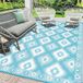 Solvix Tapis d'extérieur imperméable réversible 180 x 270 cm - Tapis de terrasse résistant aux UV pour jardin, plage et pique-nique