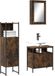 Maison Exclusive - Ensemble de meubles de salle de bain 3 pièces en bois composite chêne fumé
