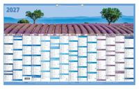Exacompta - 34015E - Franse kalender 14 maanden - 65 x 40,5 cm - 14 maanden op de voorkant - december 2025 tot januari 2027 - Landschappen van Frankrijk op de achterkant