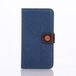 LD Case A000083 beschermhoes voor Samsung Galaxy S6 G920, nubuckleer, marineblauw