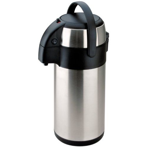 Olympia Pomp Actie Airpot 3Ltr RVS Theepot Infuser