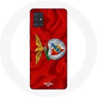 Maniacase Hoesje Samsung Galaxy A51 4G slb benfica rode achtergrond