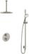 Hotbath Buddy - Inbouw Regendoucheset - Thermostatisch - Plafondbuis 30 cm - Hoofddouche 300 mm - Ronde Handdouche 3 Standen - Glijstang 900 mm - met 2-Weg Stop-Omstel - Waterbesparend - V04