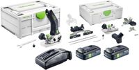 Festool MFKC 700 EB-Basic accu-module kantenfrees 18 V 8 mm borstelloos + 2x accu 4,0 Ah + lader + accessoire set + Systainer