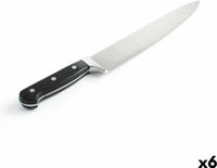 Quid Professional Chef's Knife Inox Black Metal 25 cm (Pack of 6)