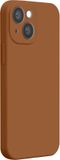 Bigben Connected, Siliconen Full Protect Hoesje voor iPhone 14 - Taupe