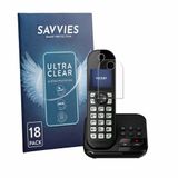 Savvies - Screenprotector voor Panasonic KX-TGC422 - Folie Beschermfolie transparant 18 Stuks
