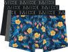HOM - Gino #2 Boxer brief 3pack - Black/Black print/Grey - Mannen - L