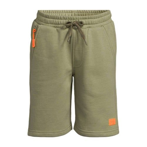 Orange Stars sweatshort groen