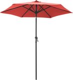 vidaXL Parasol 200x224 cm Aluminium Terracotta