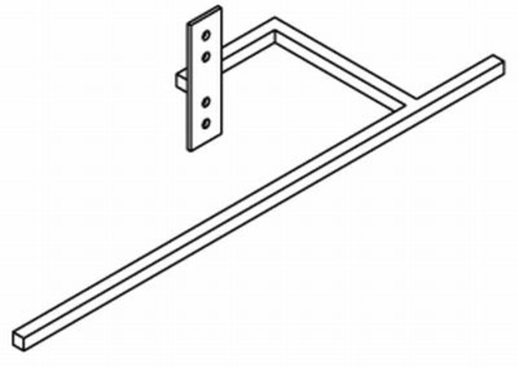 Vasco handdoekbeugel long tbv alu radiatoren wit structuur 118370100000600