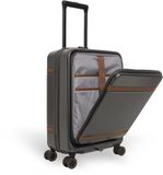 The Chesterfield Brand Zuna Handbagage Koffer - 55 cm - 44 liter - Leer - TSA Slot - Graphite