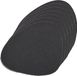 Zeller Onderzetters voor glazen lederlook - 12x - Zwart - 12 x 10 cm