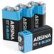 Absina 9V batterij (blok) Alkaline 580 mAh 9 V 4 stuk(s)