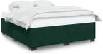 vidaXL Bedframe zonder matras, donkergroen, 200x200 cm, fluweel