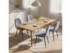 HOMCOM Lot de 4 chaises de salle à manger rembourrées avec dossier haut, pieds en acier et tissu effet velours, gris