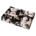 Betsey Johnson - King deken, lichtgewicht en warm pluche beddengoed, alle seizoenen woondecoratie (vintage bloemen zwart, koning)