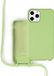Coverzs Housse en silicone avec cordon iPhone 11 Pro Max (vert clair)